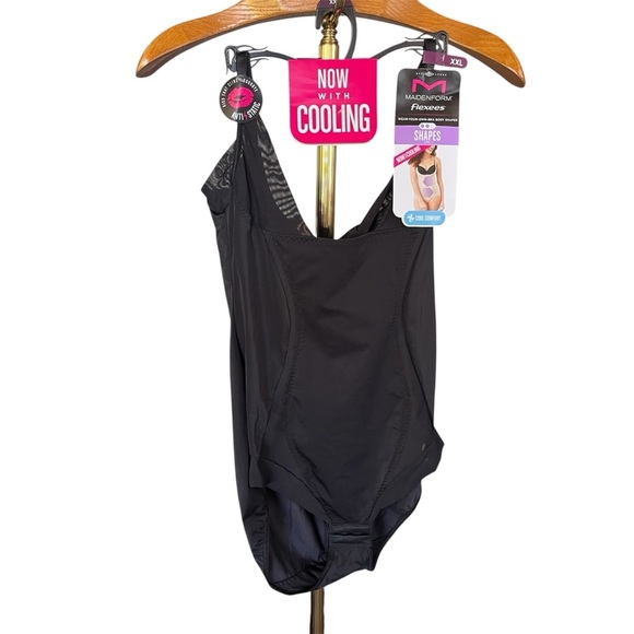 Maidenform New Flexees Black Body Shaper 2X XXL - Picture 1 of 11